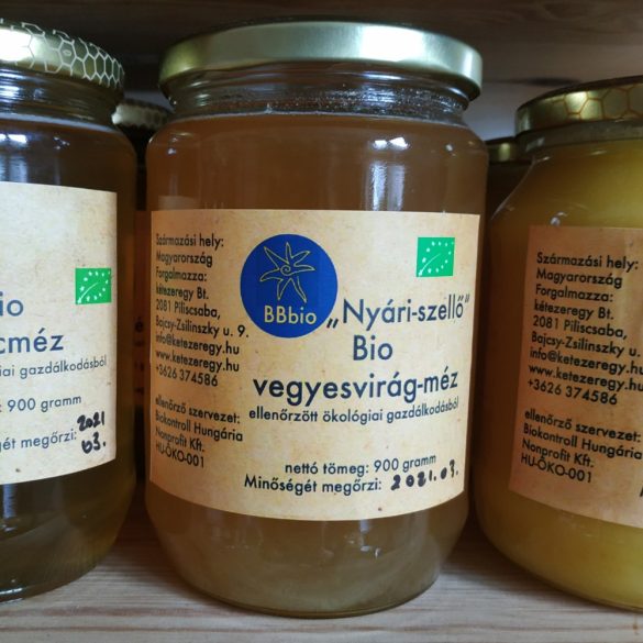 BIO vegyesvirág-méz - facélia (BBbio) 900g