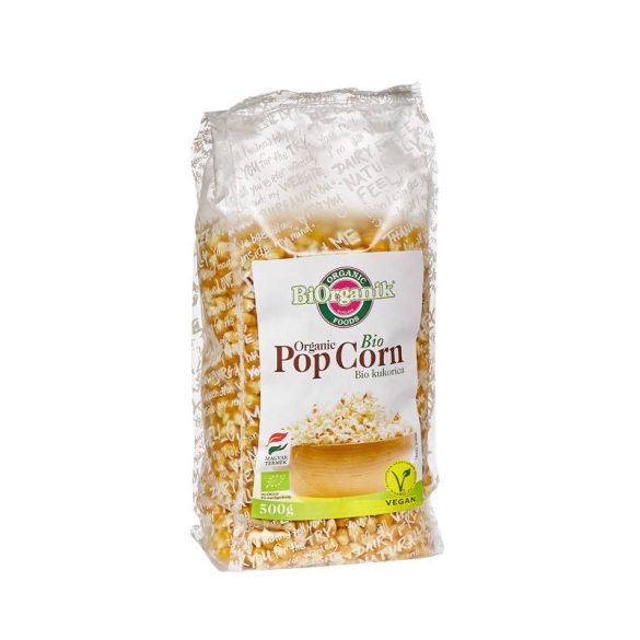 bio patogatottra való kukorica - popcorn-, 500g - BiOrganik