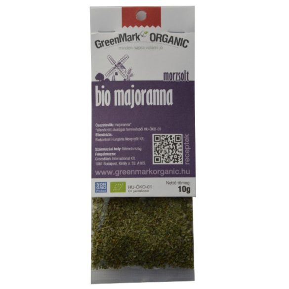 Organic marjoram - crumbled (Greenmark) 10g