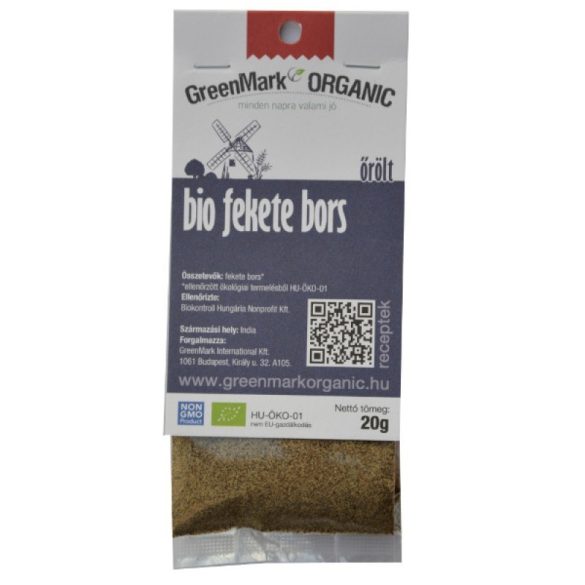 BIO fekete bors - őrölt (Greenmark) 20g