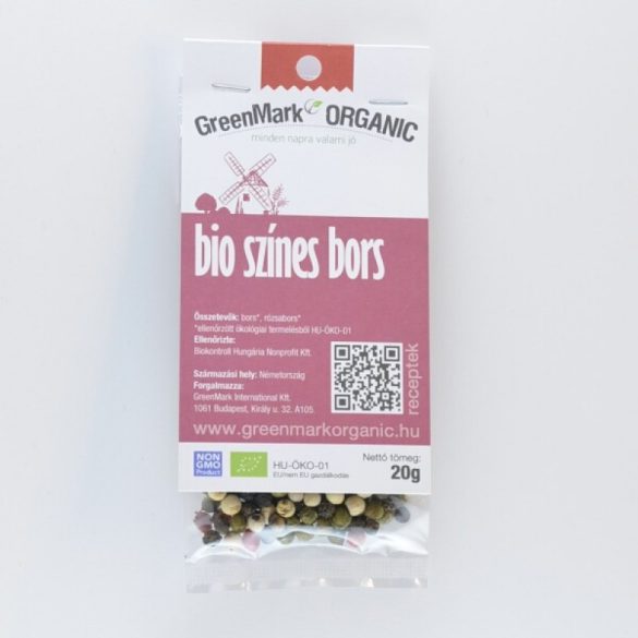 Bio színes bors (Greenmark) 20 g