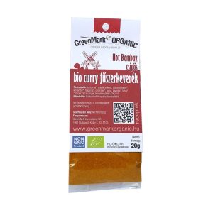 BIO curry fűszerkeverék - hot bombay, csípős (Greenmark) 20g