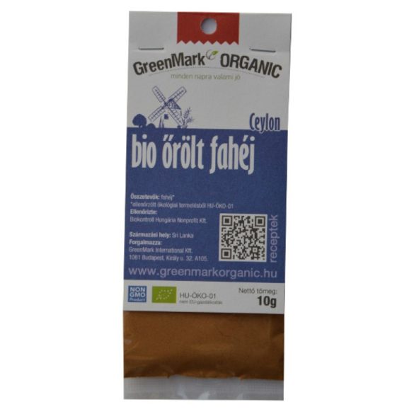 Organic Cinnamon - ground, Ceylon (Greenmark) 50g
