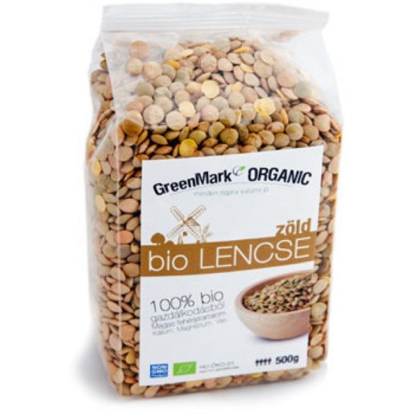 Bio Lencse zöld (Greenmark) 500g