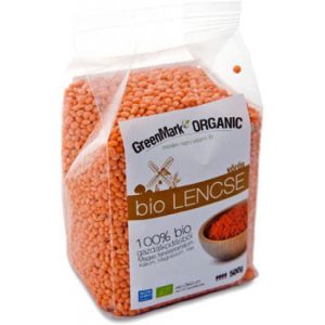 BIO lencse - vörös (Greenmark) 500g