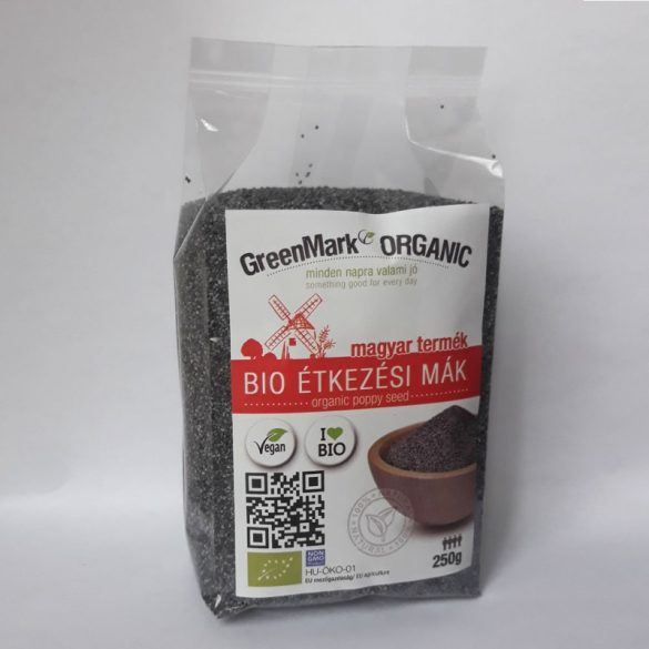 Organic poppy seeds - from Hungary (Greenmark) 250g