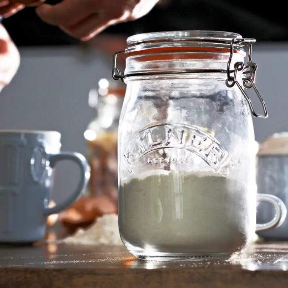 Kilner Einkochglas mit Bügelverschluss 1L, rund