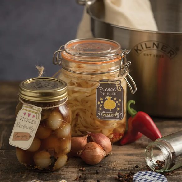 Kilner Einkochglas mit Bügelverschluss 1L, rund