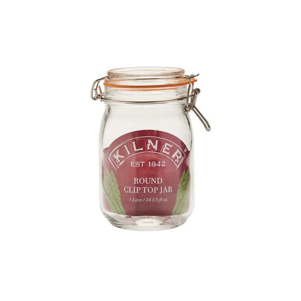 Kilner Einkochglas mit Bügelverschluss 1L, rund
