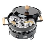 Stöckli Chestnut oven with crêpe- and grill plate