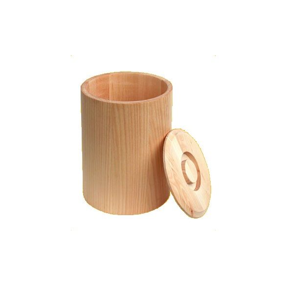 Holzbehälter mit Deckel aus Lindenholz - 1 l