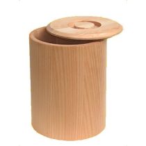 Holzbehälter mit Deckel aus Lindenholz - 1,5 l